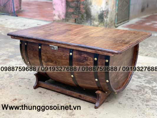 Bàn thùng rượu gỗ Bàn thùng rượu gỗ