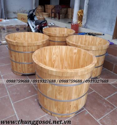 bán bồn tắm gỗ, thùng gỗ tròn