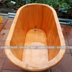 bồn tắm gỗ thông cho spa, resort