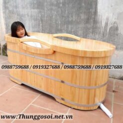 bồn tắm gỗ pơ mu