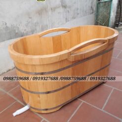 bồn tắm bằng gỗ sồi