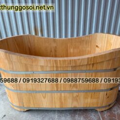 bồn tắm gỗ thông