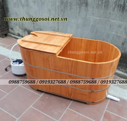 bồn tắm gỗ xông hơi