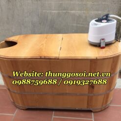 bán bồn tắm gỗ sồi xông hơi