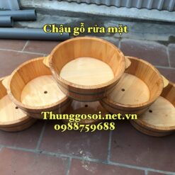 chậu gỗ làm nail