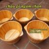 chậu ngâm chân gỗ thông