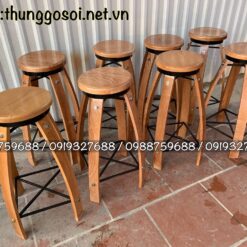 bàn ghế thùng rượu quầy bar