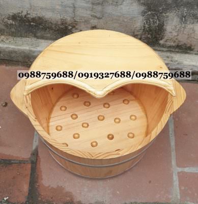 bồn gỗ ngâm chân massage