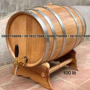 thùng rượu gỗ sồi 100 lit