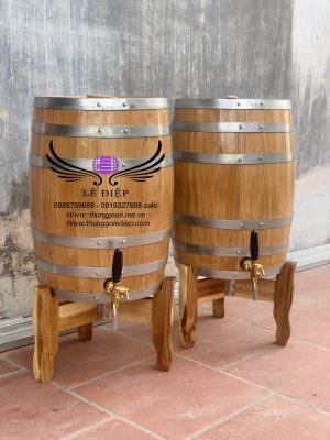 thùng gỗ sồi ngâm rượu
