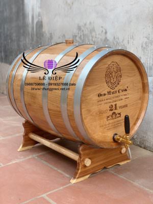 thùng gỗ sồi ủ rượu 100lit