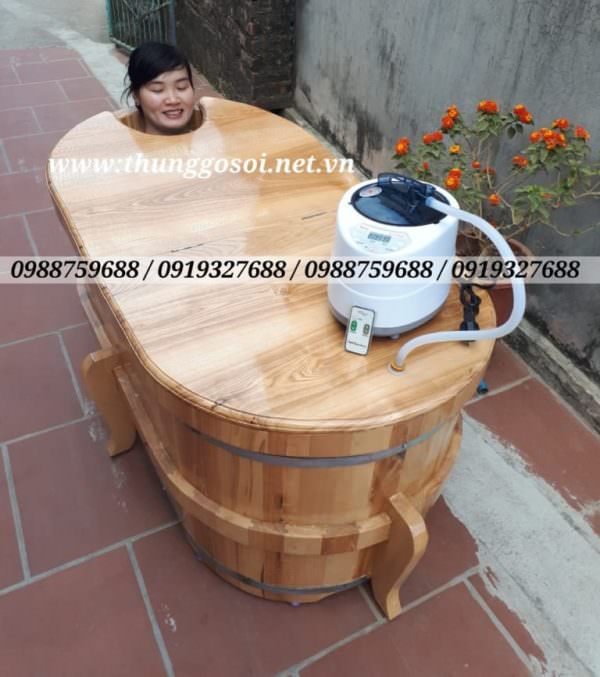 thùng gỗ xông hơi