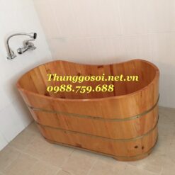 bồn tắm gỗ sồi