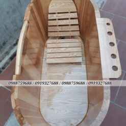 thùng tắm gỗ sồi cao cấp