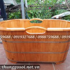 Thùng tắm gỗ thông