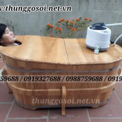 thùng xông hơi gỗ sồi