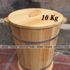 thùng đựng gạo gỗ