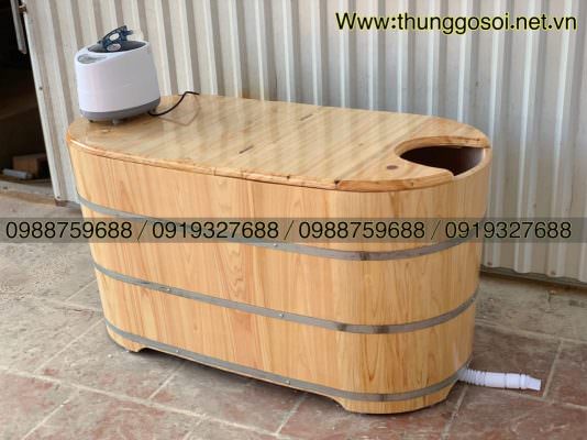thùng tắm gỗ mít xông hơi
