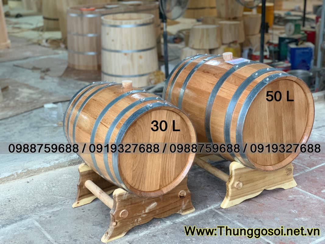 Thùng đựng rượu dáng nằm