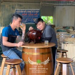 thùng gỗ trưng bày