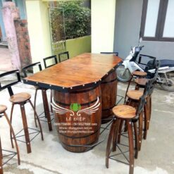 bàn rượu gỗ