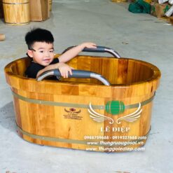 bồn tắm gỗ mini