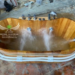bồn tắm gỗ sục massage cao cấp