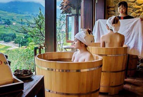 thùng tắm gỗ kiểu nhật