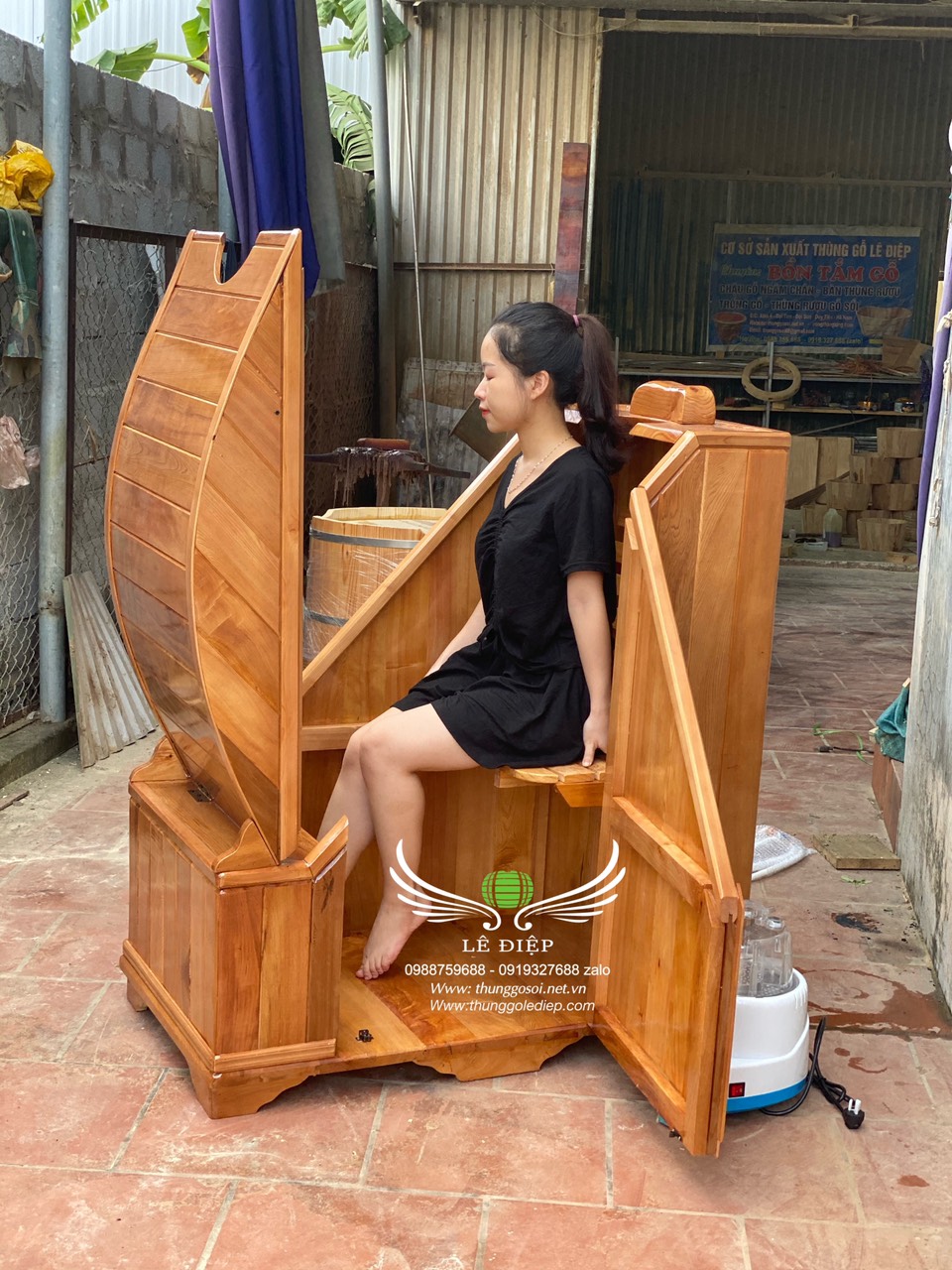 cabin-go-xong-hoi cabin gỗ xông hơi