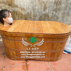 thùng tắm gỗ pơmu