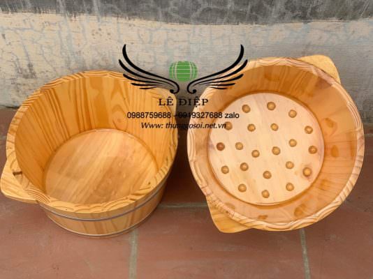 chậu gỗ ngâm chân giá rẻ