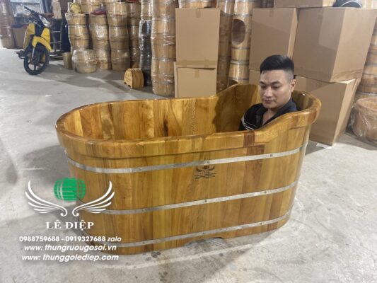 thùng tắm gỗ oval thùng tắm gỗ oval