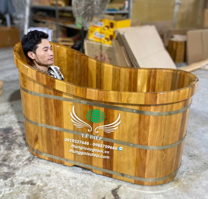 bồn tắm gỗ pơ mu