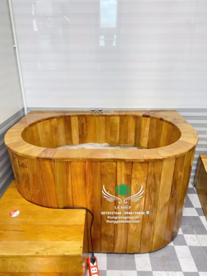 bồn tắm gỗ sục massage Thái Bình