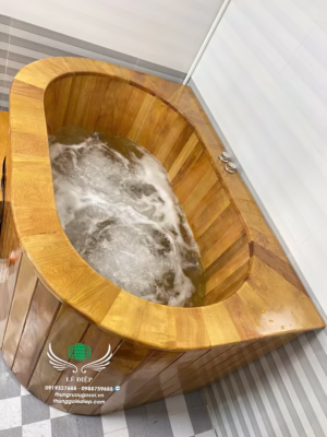 bồn tắm gỗ sục massage Thái Bình