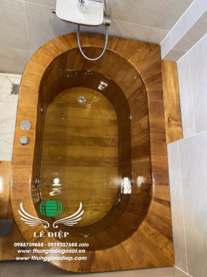 bồn tắm gỗ sục massage Thái Bình