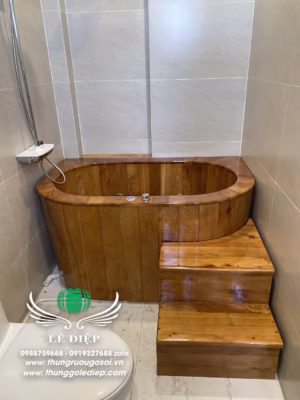 bồn tắm gỗ sục massage Thái Bình