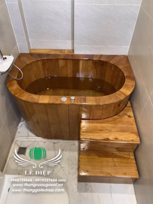 bồn tắm gỗ sục massage Thái Bình